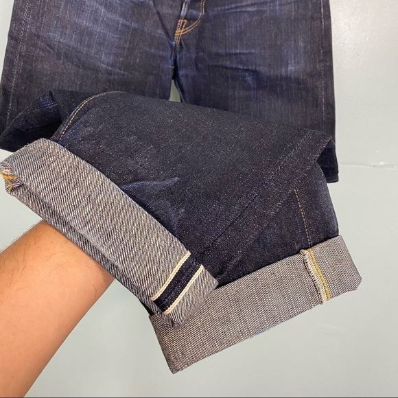 Flat Head 3002 Slim Tapered Blue Dark Wash Jeans Sz 30 - Picture 3 of 13